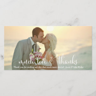 311 viel Liebe und dank gelber Farbe Dankeskarte