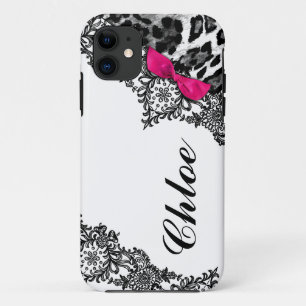 311 weißer Pink-Leopard-Traum in der Licht-Spitze Case-Mate iPhone Hülle