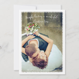 311 White mit einem wunderschönen Foto Feiertagskarte