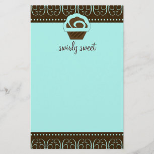 311-Wirbel süßer türkisfarbener Flyer