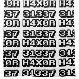 31337 H4X0R DUSCHVORHANG