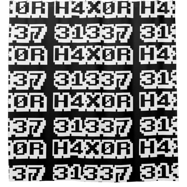 31337 H4X0R DUSCHVORHANG (Vorderseite)