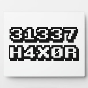 31337 H4X0R FOTOPLATTE