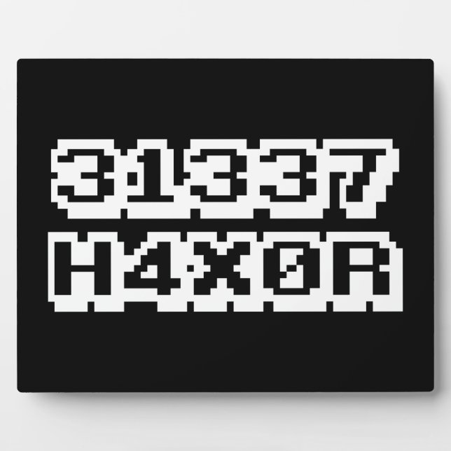 31337 H4X0R FOTOPLATTE (Vorderseite)