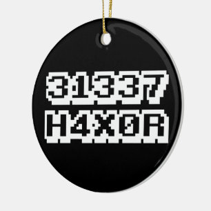 31337 H4X0R KERAMIKORNAMENT
