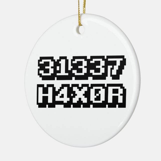 31337 H4X0R KERAMIKORNAMENT (Links)
