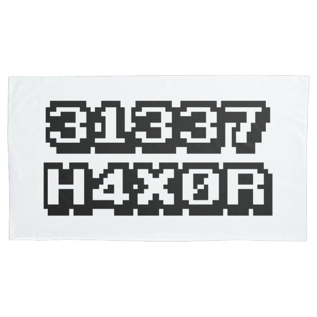 31337 H4X0R KISSENBEZUG (Vorderseite-Links)