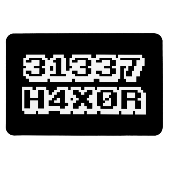 31337 H4X0R MAGNET (Horizontal)