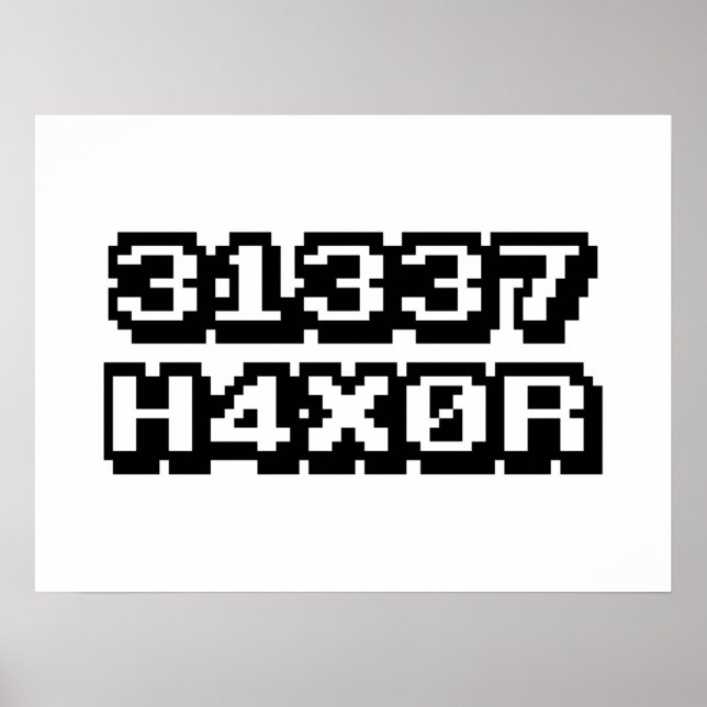 31337 H4X0R POSTER (Vorne)