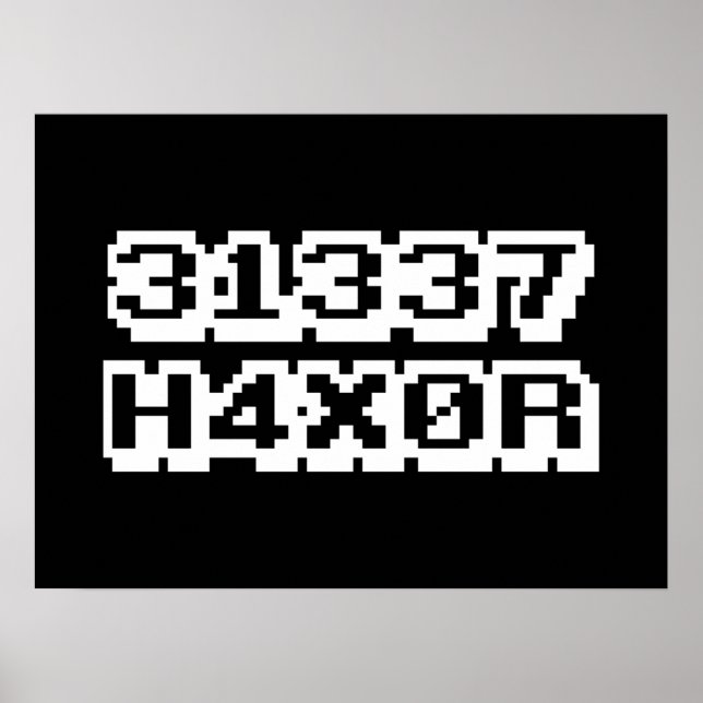 31337 H4X0R POSTER (Vorne)