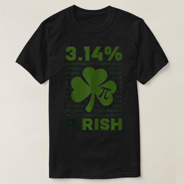 314 Pirish Math Teacher Irish Funny St Patricks un T-Shirt (Design vorne)