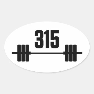315 kg Barbell Sticker