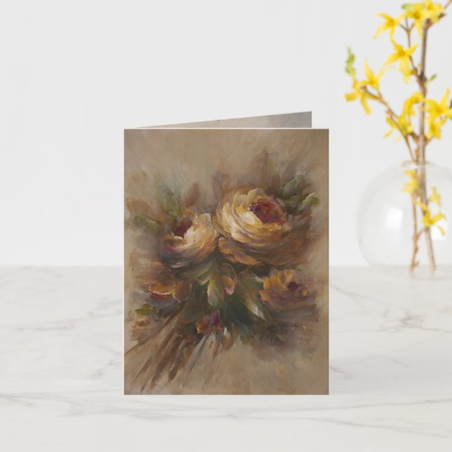 315 Rose Op3 Karte (Gelbe Blume)