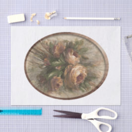 315 Rosen oval Seidenpapier