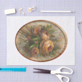 315 Rosen oval Seidenpapier