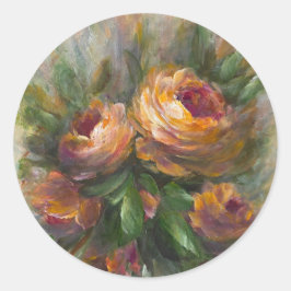 315 Rosen Runder Aufkleber