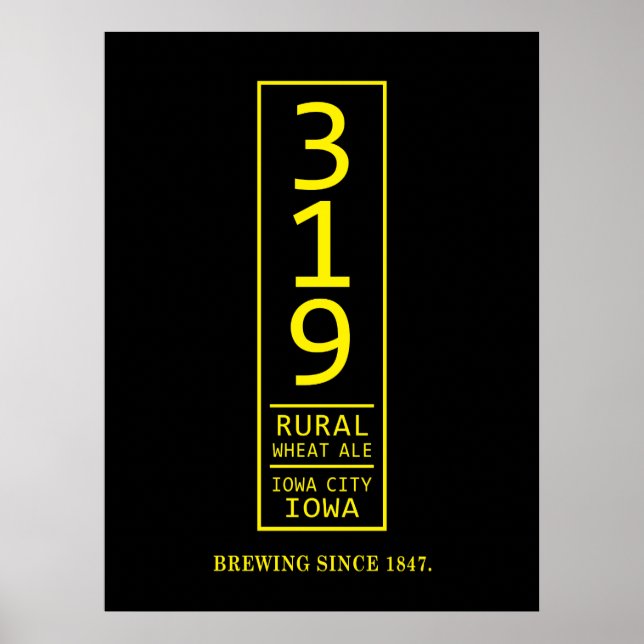 319 Bier-Plakat Poster (Vorne)