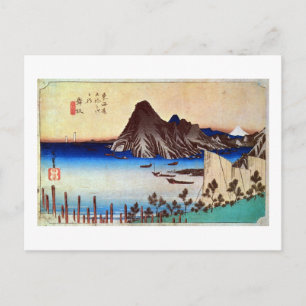 31. 舞 坂 宿, 広 Maisaka-juku, Hiroshige, Ukiyo-e Postkarte