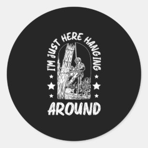 31.Arborist für einen Baumtrimmer Runder Aufkleber