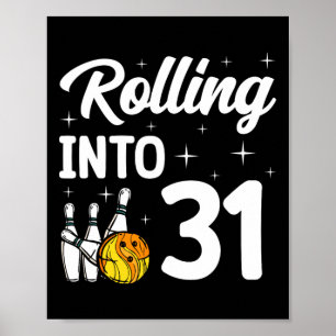 31. Bowling 31. Geburtstag Poster