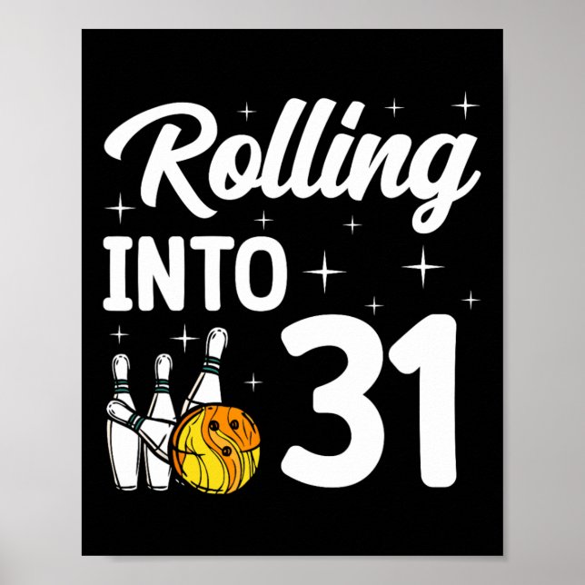 31. Bowling 31. Geburtstag Poster (Vorne)