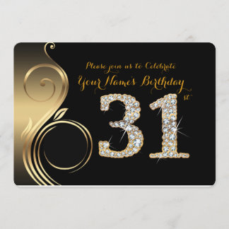 31., Einladung zum Geburtstag, Nummer Diamond, Fot