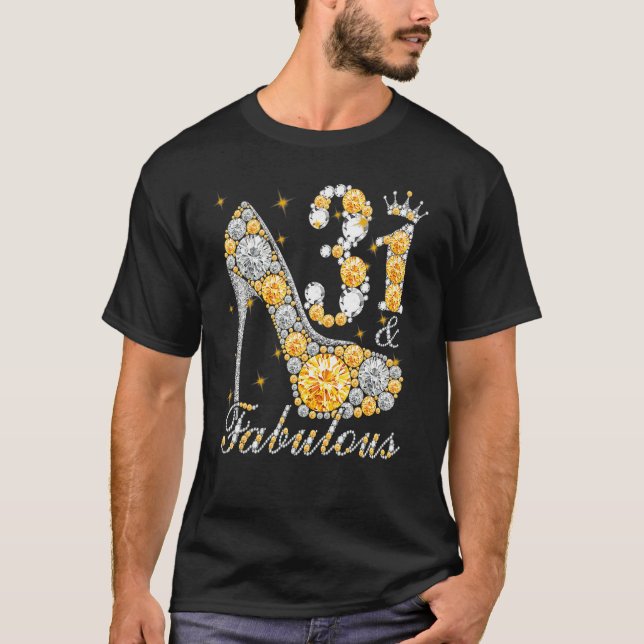 31 & Fabulous 31 Years Old 31 th Birthday Diamond  T-Shirt (Vorderseite)