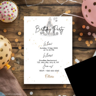 31. Geburtstag, 31., schwarz Einladung