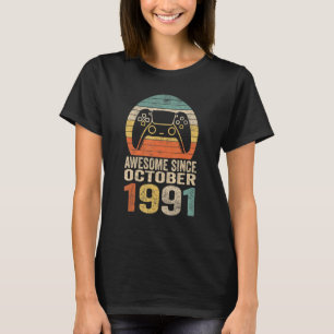 31. Geburtstag Boy Gamer Phantastisch seit Oktober T-Shirt