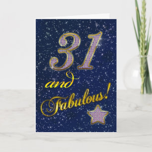 31. Geburtstag für jemanden Fabulous Karte