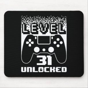 31. Geburtstag für Männer Stufe 31 Unverriegelter  Mousepad