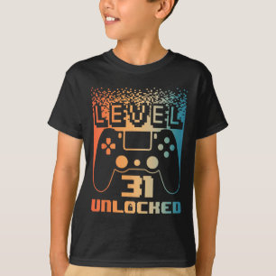 31. Geburtstag für Männer Stufe 31 Unverriegelter T-Shirt