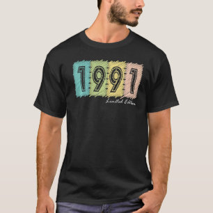 31. Geburtstag Ladys Mens 31 Jahre 1991 1 T-Shirt