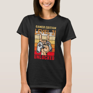 31. Geburtstag Video Gamer Edition Level 31 Unlock T-Shirt