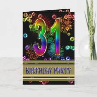 31. Geburtstagsparty Einladung