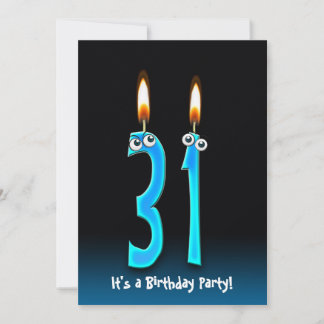 31. Geburtstagsparty Einladung