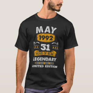 31 Jahre alt 31. Geburtstag seit Mai 1992 T-Shirt