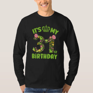 31 Jahre alt Blume zum 31. T-Shirt