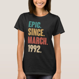 31 Jahre alte Vintage 1992 Geburtstag 31. Dekorati T-Shirt
