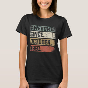 31 Jahre Phantastisch seit Oktober 1991 31. Geburt T-Shirt