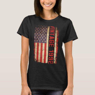 31 Jahre Vintag 1992 Amerikanische Flagge 31. Gebu T-Shirt