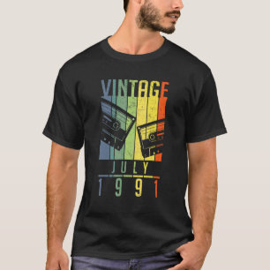 31 Jahre Vintag Juli 1991 31. Geburtstag T-Shirt