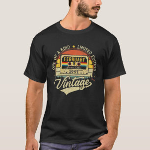 31-jähriges Geschenk Februar 1991 Limited Edition T-Shirt