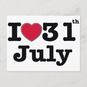 31. Juli mein Geburtstag Postkarte
