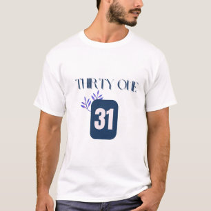 31 nummer individuell bedrucktes T-Shirt