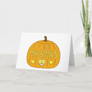 31. Oktober Halloween-Hochzeitstag Karte