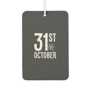 31. Oktober Halloween Spinnennetz Design Autolufterfrischer