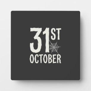 31. Oktober Halloween Spinnennetz Design Fotoplatte