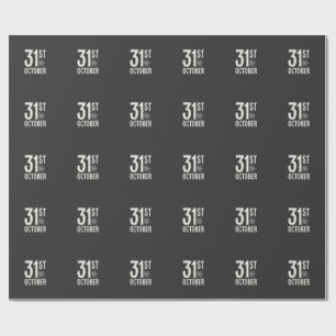 31. Oktober Halloween Spinnennetz Design Geschenkpapier