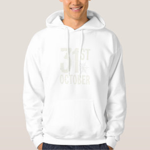 31. Oktober Halloween Spinnennetz-Design Hoodie